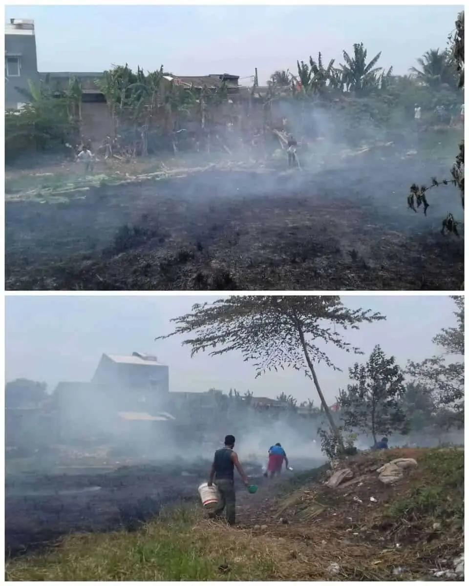 Kemarau Bakar sampah, Perumahan Dasana Indah Nyaris Terbakar Kemarau Bakar sampah, Perumahan Dasana Indah Nyaris Terbakar