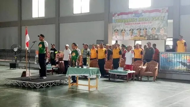 Turnamen Bola Volly Babinsa Cup Resmi Dibuka Turnamen Bola Volly Babinsa Cup Resmi Dibuka