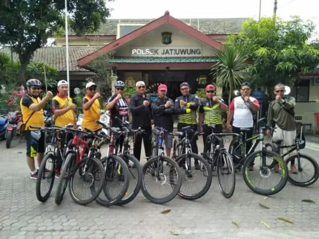 Jaga dan Pesan Kamtibmas, Kapolsek Patroli Gowes Jaga dan Pesan Kamtibmas, Kapolsek Patroli Gowes