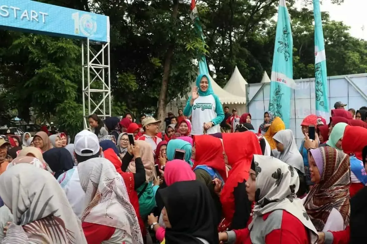 HUT ke-10 Tangsel : Kecamatan Setu Gelar Lomba Gerak Jalan dan Lintas Alam