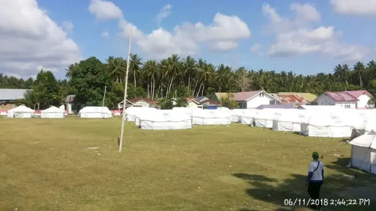 YKMI & UNHCR Mendirikan 705 Tenda Untuk Korban Gempa di Sulawesi Tengah