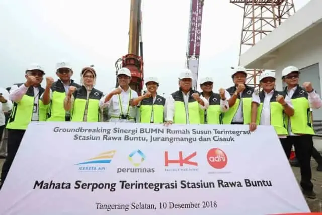 3 BUMN Bangun Rusun Terintegrasi 3 Stasiun di Tangsel dan Tangerang