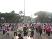 Senam Bersama Bagimu Guru,Kabid Humas Polda Banten : Mewakili Kapolda Terima Kasih Guru