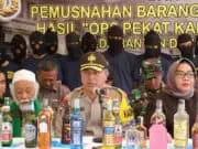 Polda Banten Musnahkan Ribuan Miras Ops Pekat Kalimaya 2018