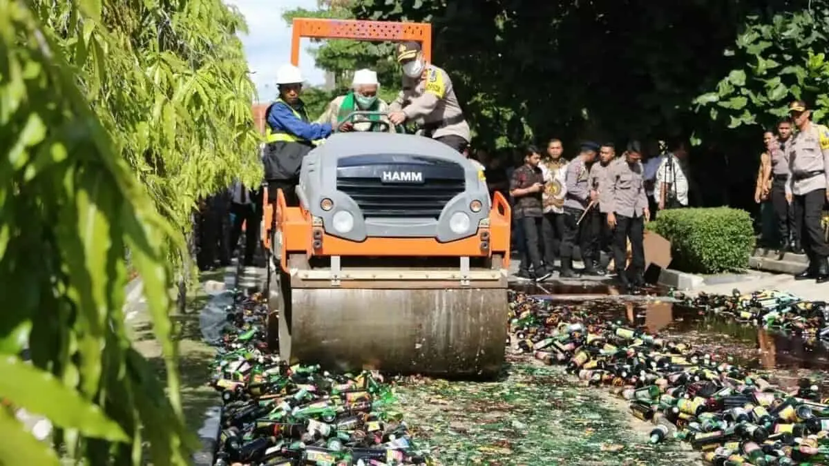 Polda Banten Musnahkan Barang Bukti Ops Pekat Kalimaya 2018