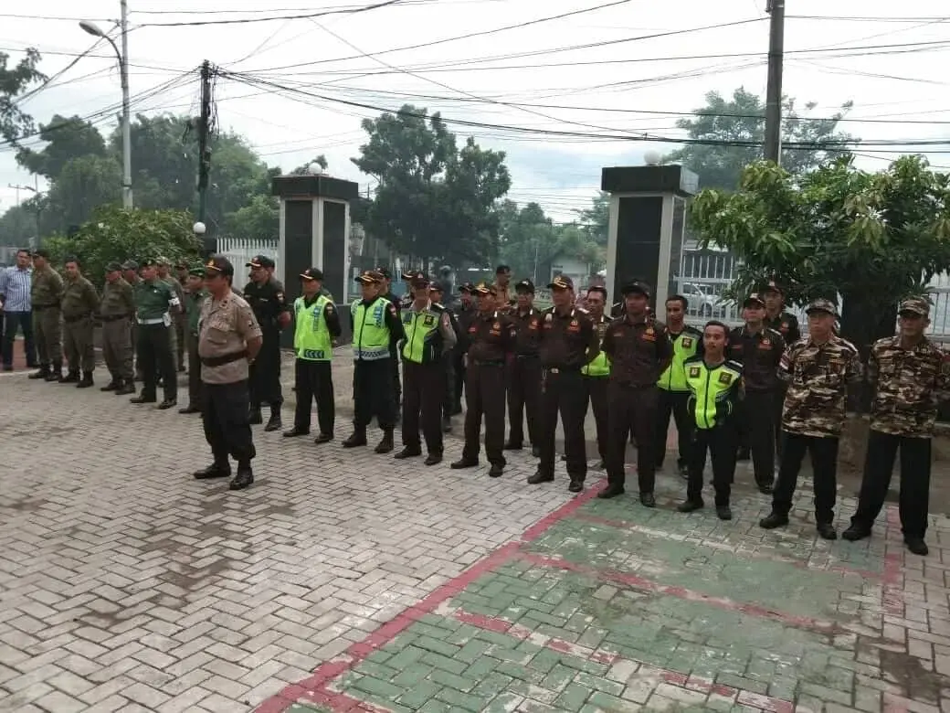 Jelang 2019, Tiga Pilar Batuceper Gelar Apel Pengamanan