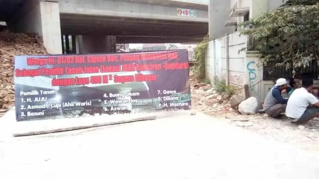 Tanah Belum Dibayar, Pembangunan JORR Dituding Dzolimi Warga Cipete