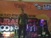 Sosialisasi KPU Banten di Culinary Night, Pengunjung Minta Formulir A5 Sosialisasi KPU Banten di Culinary Night, Pengunjung Minta Formulir A5