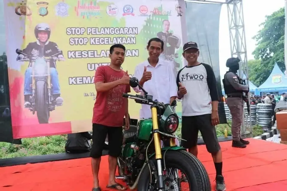 Ada Motor Jokowi di Roadshow Millennial Road Safety Festival Kota Tangerang Ada Motor Jokowi di Roadshow Millennial Road Safety Festival Kota Tangerang