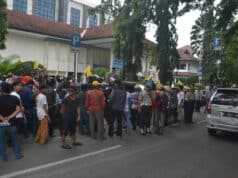 Soal Pembebasan Lahan Runway Bandara, Warga Unras di PN Tangerang Soal Pembebasan Lahan Runway Bandara, Warga Unras di PN Tangerang