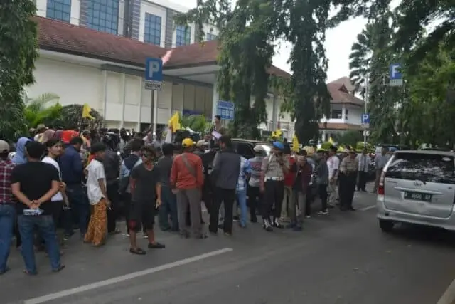 Soal Pembebasan Lahan Runway Bandara, Warga Unras di PN Tangerang Soal Pembebasan Lahan Runway Bandara, Warga Unras di PN Tangerang