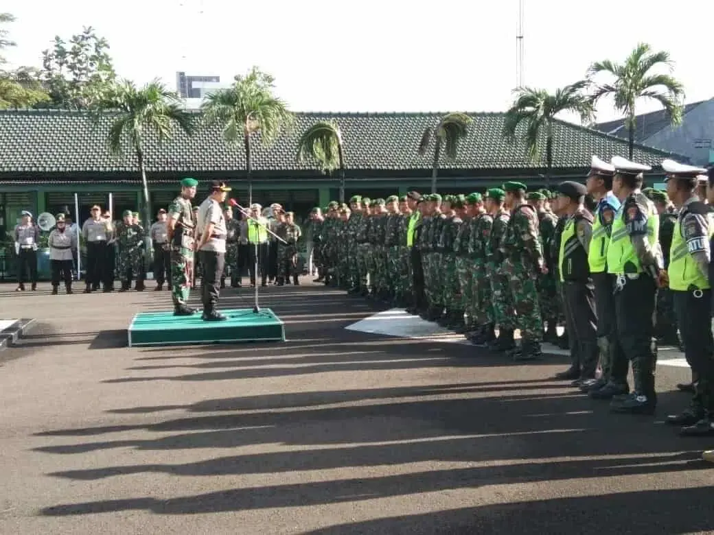 Bacakan Amanat Kasad, Kapolrestro Upacara Di Makodim 0506/Tgr