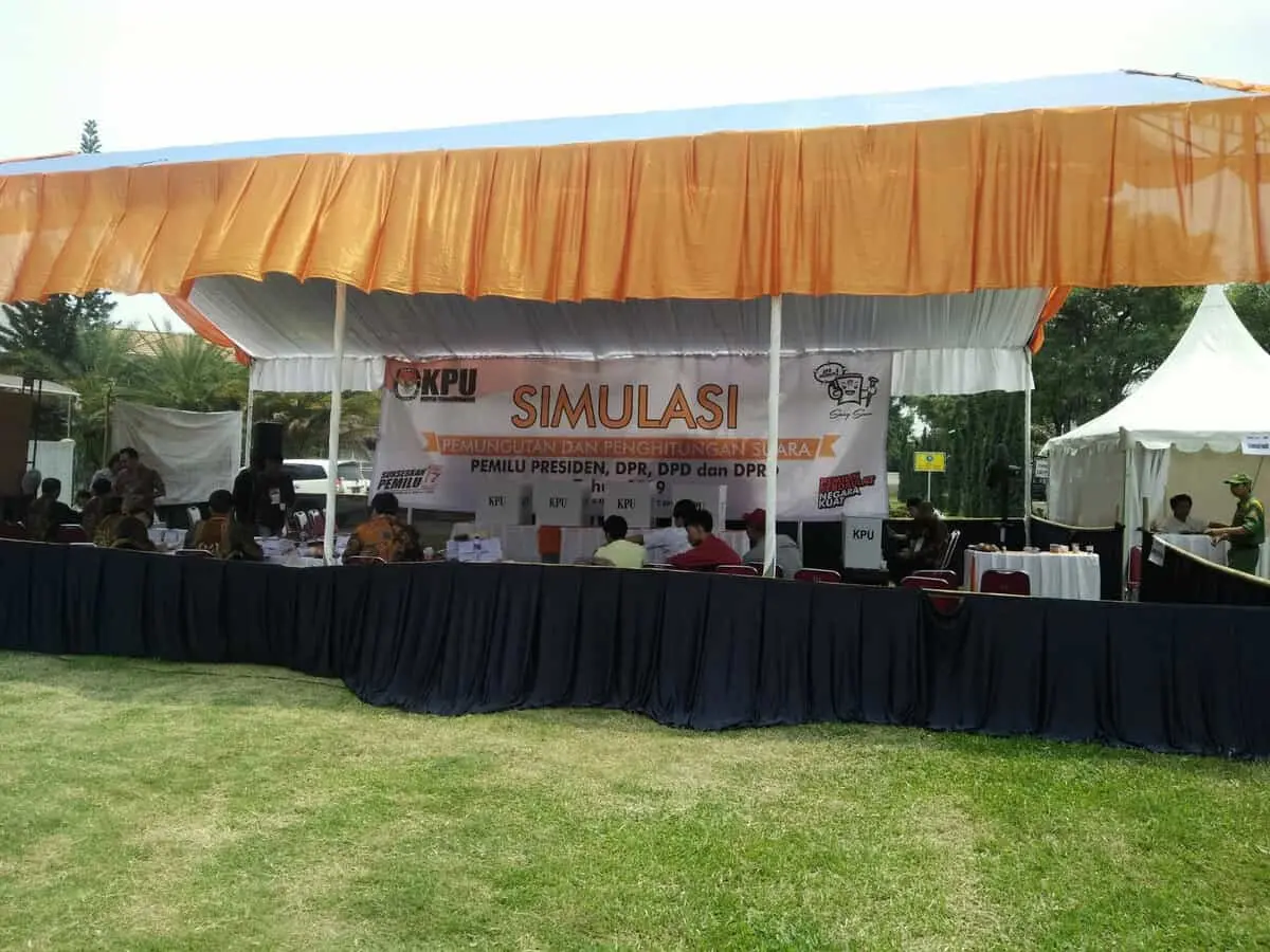 Warga Kurang Antusias Datangi TPS Simulasi KPU Kota Tangerang