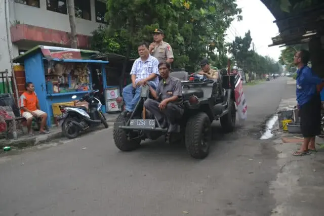 Naik Willy's, Polsek Tangerang Bersama Kelurahan Sukasari Sosialisasi PEMILU Naik Willy's, Polsek Tangerang Bersama Kelurahan Sukasari Sosialisasi PEMILU
