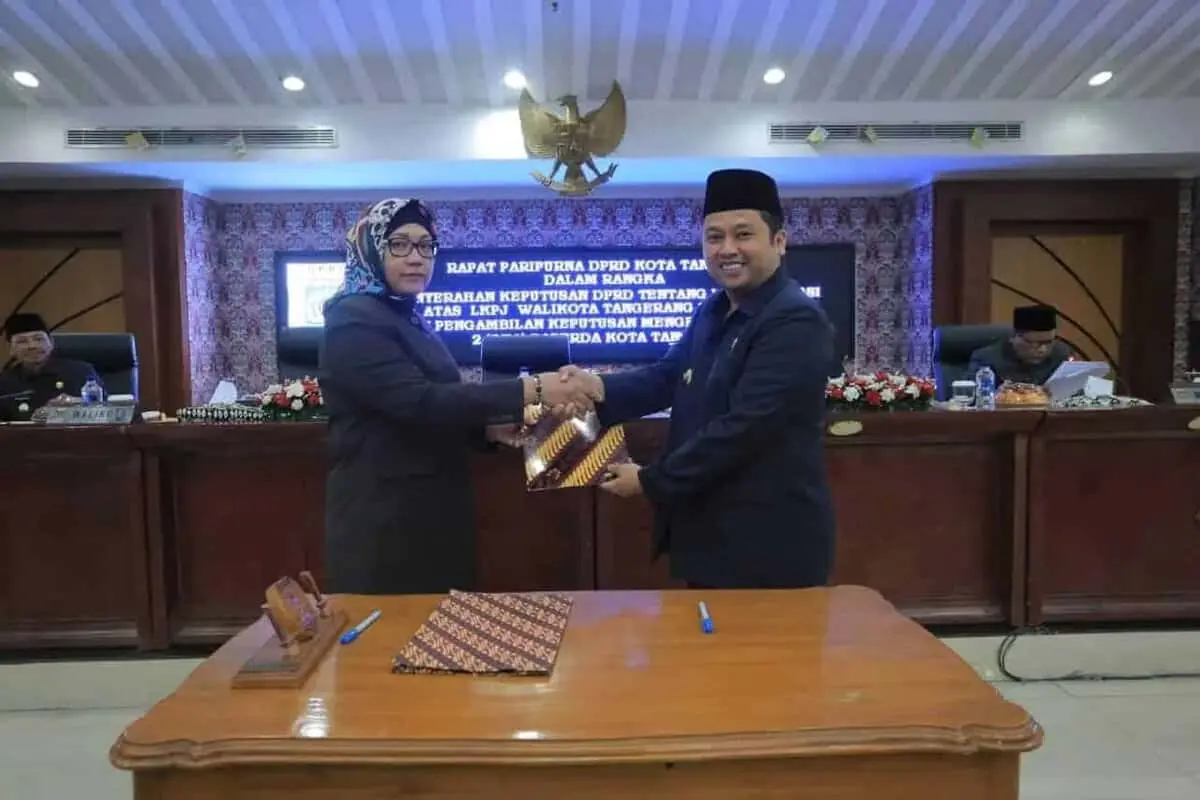 Lanjutkan Pembangunan, Paripurna DPRD Kota Tangerang Sahkan Dua Raperda