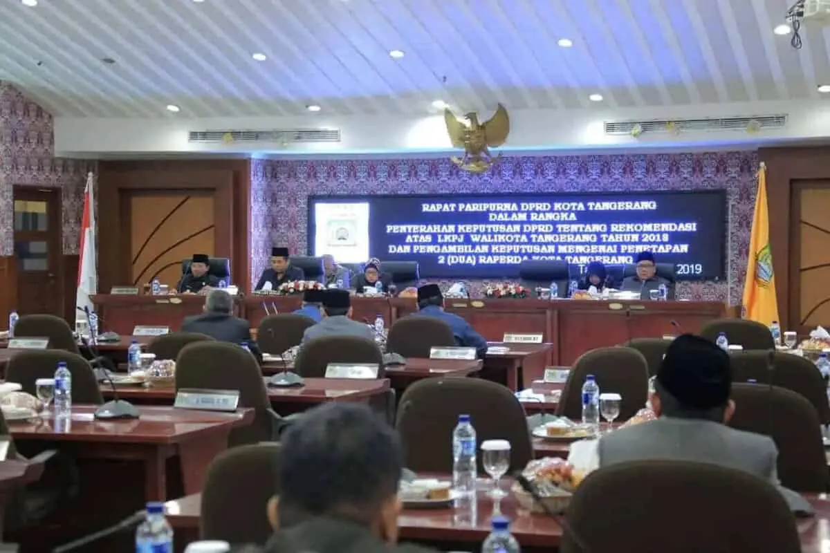 Lanjutkan Pembangunan, Paripurna DPRD Kota Tangerang Sahkan Dua Raperda