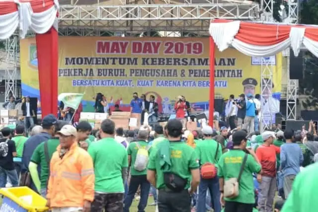 Peringatan May Day 2019 di Kota Tangerang Semarak Kebersamaan Peringatan May Day 2019 di Kota Tangerang Semarak Kebersamaan