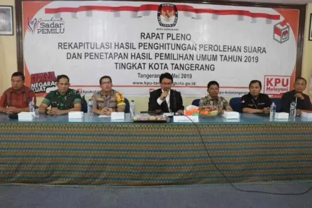 Rapat Pleno KPU Kota Tangerang, Kapolres Beri Apresiasi Pelaksanan Pemilu Kondusif Rapat Pleno KPU Kota Tangerang, Kapolres Beri Apresiasi Pelaksanan Pemilu Kondusif