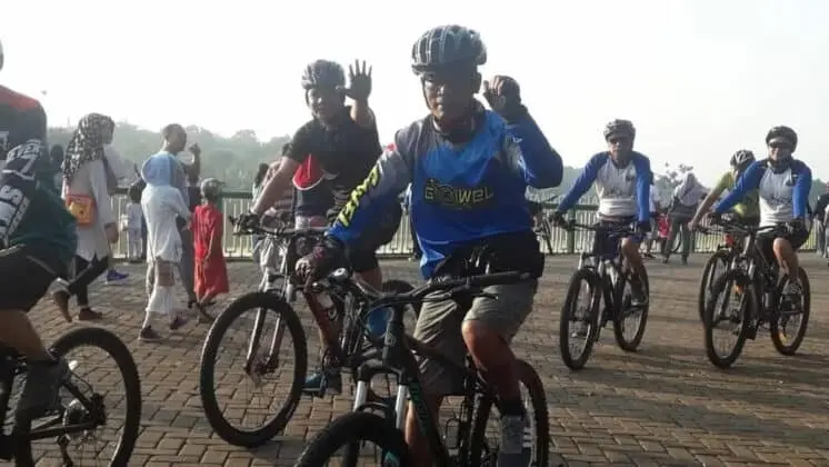 Sambut Ramadhan 1440 H, Kapolres Tangsel Gowes Munggahan Pasca Pemilu 2019