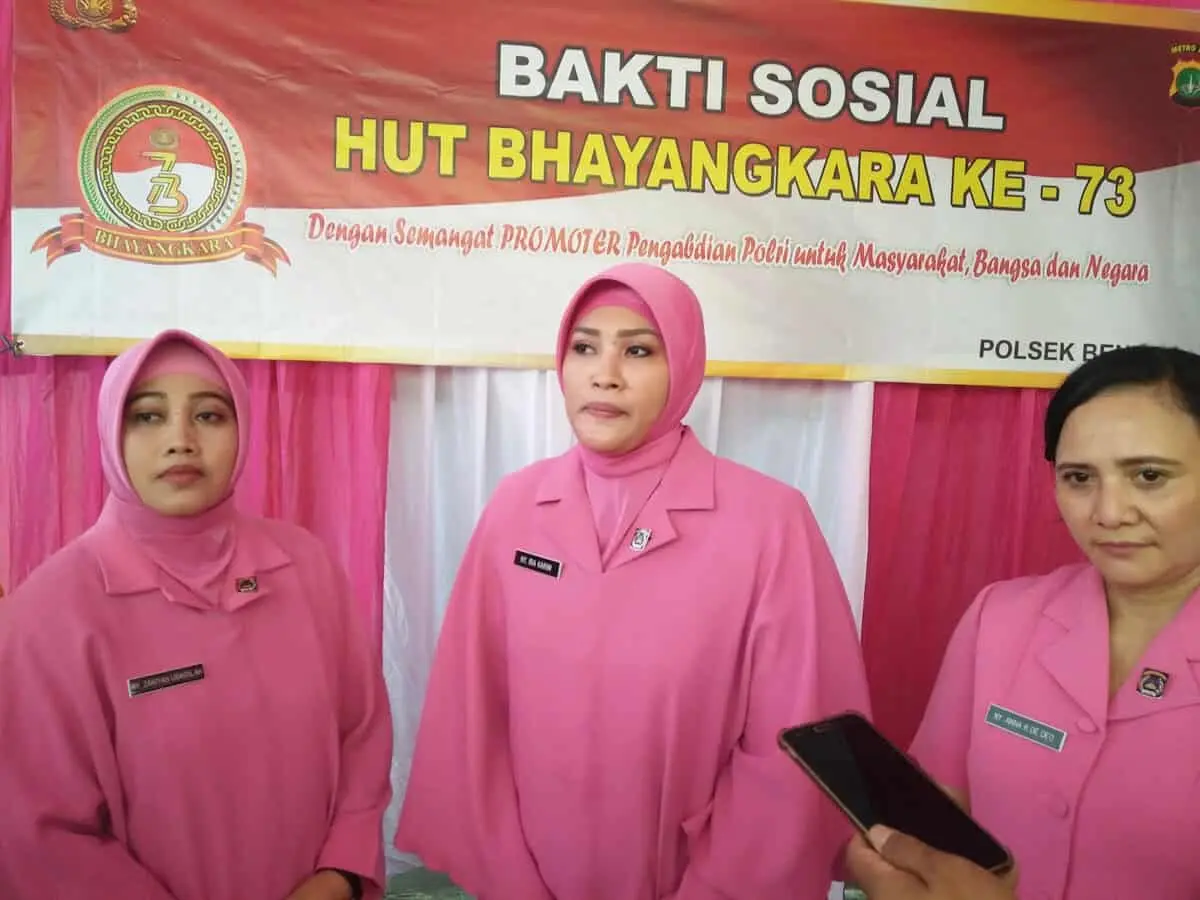 Polsek Benda Gelar Baksos HUT Bhayangkara ke-73