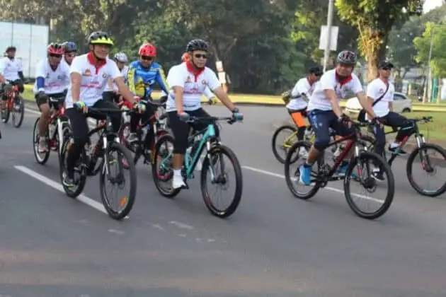Gelar Sepeda Santai, Polres Tangsel Meriahkan Hut Bhayangkara Ke 73