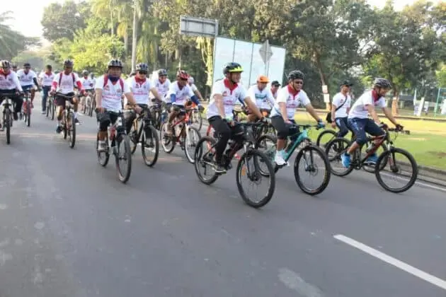 Gelar Sepeda Santai, Polres Tangsel Meriahkan Hut Bhayangkara Ke 73