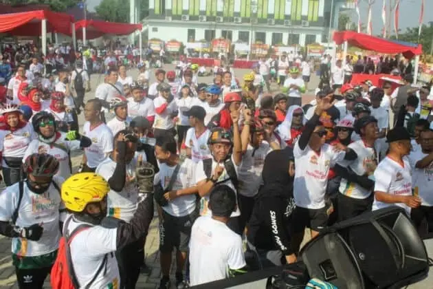 Gelar Sepeda Santai, Polres Tangsel Meriahkan Hut Bhayangkara Ke 73