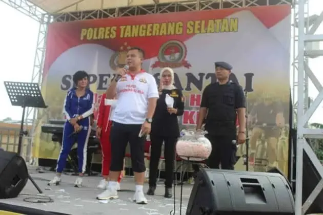 Gelar Sepeda Santai, Polres Tangsel Meriahkan Hut Bhayangkara Ke 73