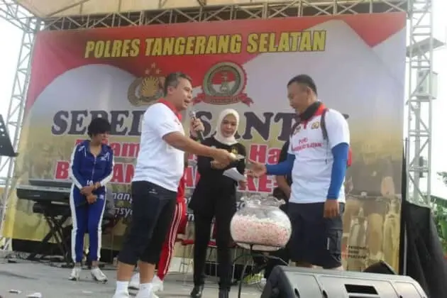 Gelar Sepeda Santai, Polres Tangsel Meriahkan Hut Bhayangkara Ke 73