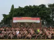 Apel Sinergitas TNI-Polri di Yonif Mekanis 203/AK Apel Sinergitas TNI-Polri di Yonif Mekanis 203/AK