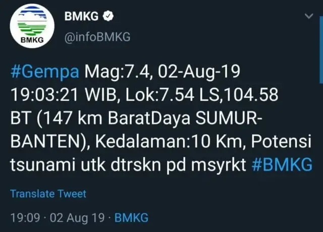 Gempa di Banten, Gubernur: Langkah Warga Sesuai Simulasi Bencana Gempa di Banten, Gubernur: Langkah Warga Sesuai Simulasi Bencana