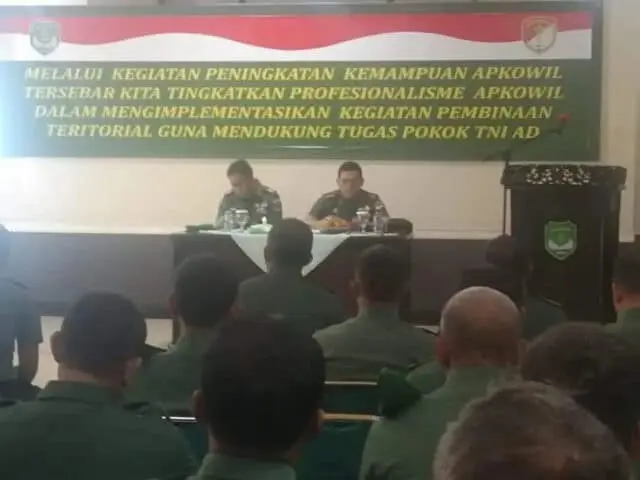 Katpuan Apkowil Tingkatkan Kemampuan Anggota Kodim 0506/Tgr Katpuan Apkowil Tingkatkan Kemampuan Anggota Kodim 0506/Tgr