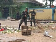 HUT TNI ke 74, Kodim 0506 Tangerang Karya Bakti Bersih Pasar HUT TNI ke 74, Kodim 0506 Tangerang Karya Bakti Bersih Pasar