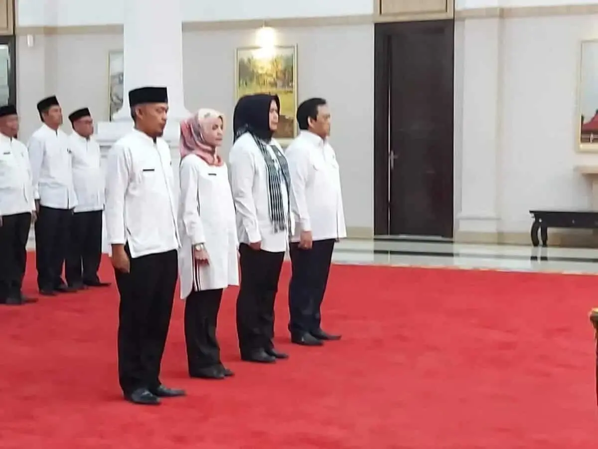 Lantik 4 Pejabat, Gubernur Perkuat Upaya Wujudkan Seluruh Visi Misi