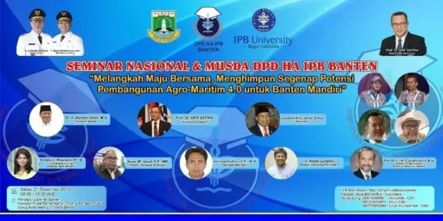 Di Hadiri Gubernur WH, DPD HA IPB Banten Akan Gelar Seminar Pembangunan dan MUSDA Ke-III Di Hadiri Gubernur WH, DPD HA IPB Banten Akan Gelar Seminar Pembangunan dan MUSDA Ke-III