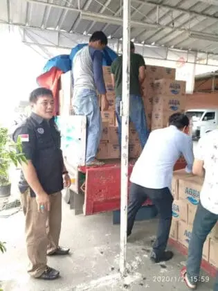 Warga Korea Bersama Jaring 426 KODIM 0506/Tgr, Salurkan Bantuan Untuk Korban Banjir
