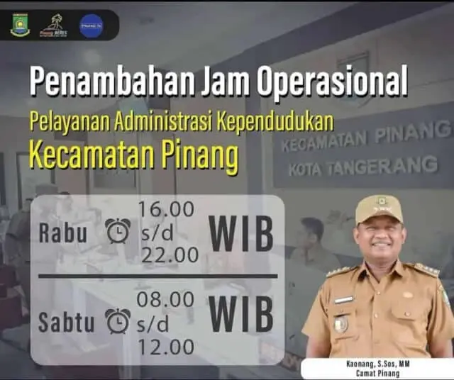 Rabu, Kecamatan Pinang Layani Masyarakat Hingga Jam 10 Malam Rabu, Kecamatan Pinang Layani Masyarakat Hingga Jam 10 Malam
