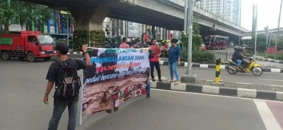 Komunitas Se-Tangerang Gelar Aksi Solidaritas Untuk Bencana Alam Lebak