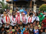Iriana Jokowi Temui Anak-anak Korban Banjir di Priuk Iriana Jokowi Temui Anak-anak Korban Banjir di Priuk