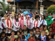 Iriana Jokowi Temui Anak-anak Korban Banjir di Priuk