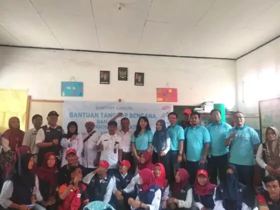 PMI Lebak dan Suntory Garuda Gelar Pengobatan Gratis di SDN 1 Banjar Irigasi