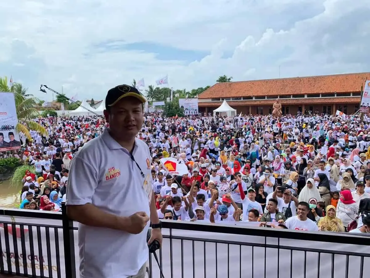 HUT ke- 12 Partai Gerindra, Puluhan Ribu Peserta Ikuti Jalan Sehat