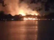 Warung Tepian Danau Situ Bulakan Terbakar