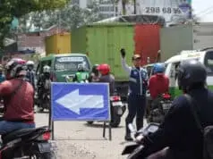 Jalan Daan Mogot Amblas, DISHUB Kota Tangerang Reaksi Cepat Jalan Daan Mogot Amblas, DISHUB Kota Tangerang Reaksi Cepat