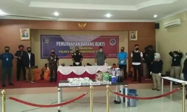 Sat Resnarkoba Polres Metro Tangerang Kota Musnahkan Sabu, Ekstasi dan Ganja Sat Resnarkoba Polres Metro Tangerang Kota Musnahkan Sabu, Ekstasi dan Ganja
