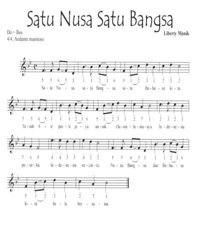 Lirik Lagu Satu Nusa Satu Bangsa