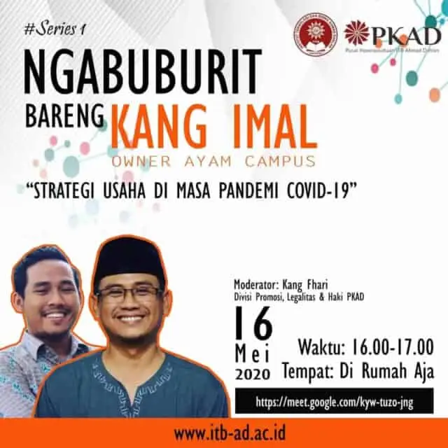 ITB Ahmad Dahlan Bahas Startegi Usaha Dimasa Pandemi Covid-19 Melalui Diskusi Online ITB Ahmad Dahlan Bahas Startegi Usaha Dimasa Pandemi Covid-19 Melalui Diskusi Online