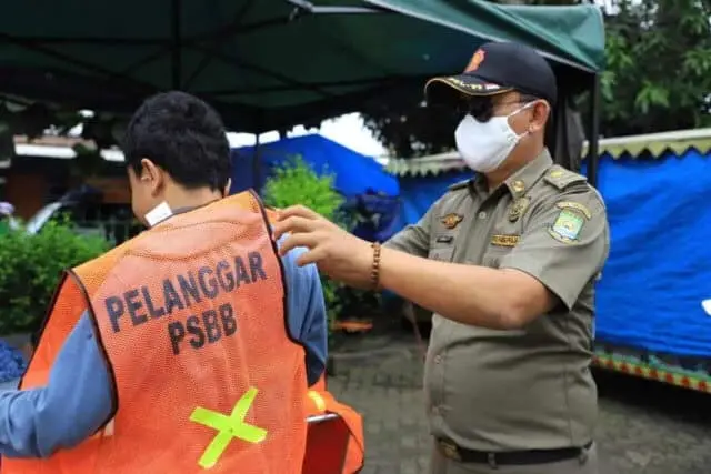 PSBB Kota Tangerang, Walikota: Edukasi Masyarakat Lewat Sanksi PSBB Kota Tangerang, Walikota: Edukasi Masyarakat Lewat Sanksi