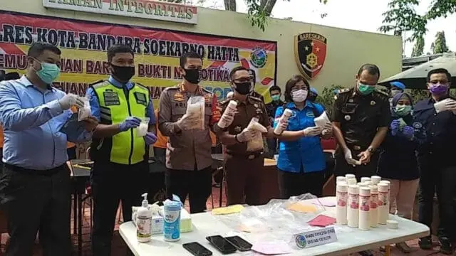 Polresta Bandara Soetta Gelar Pemusnahan Barang Bukti Narkotika Polresta Bandara Soetta Gelar Pemusnahan Barang Bukti Narkotika