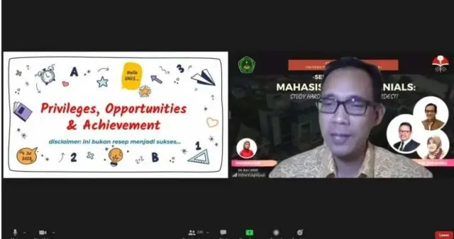 Seminar Virtual Universitas Islam Syekh Yusuf (UNIS) Tentang Mahasiswa Millennials